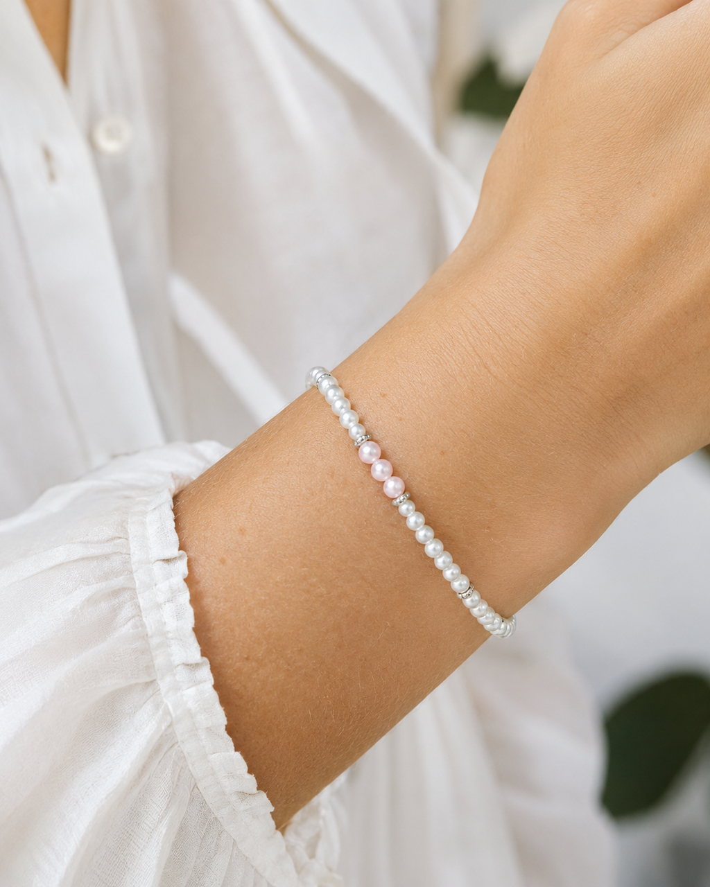 Frosted Pearl Bracelet
