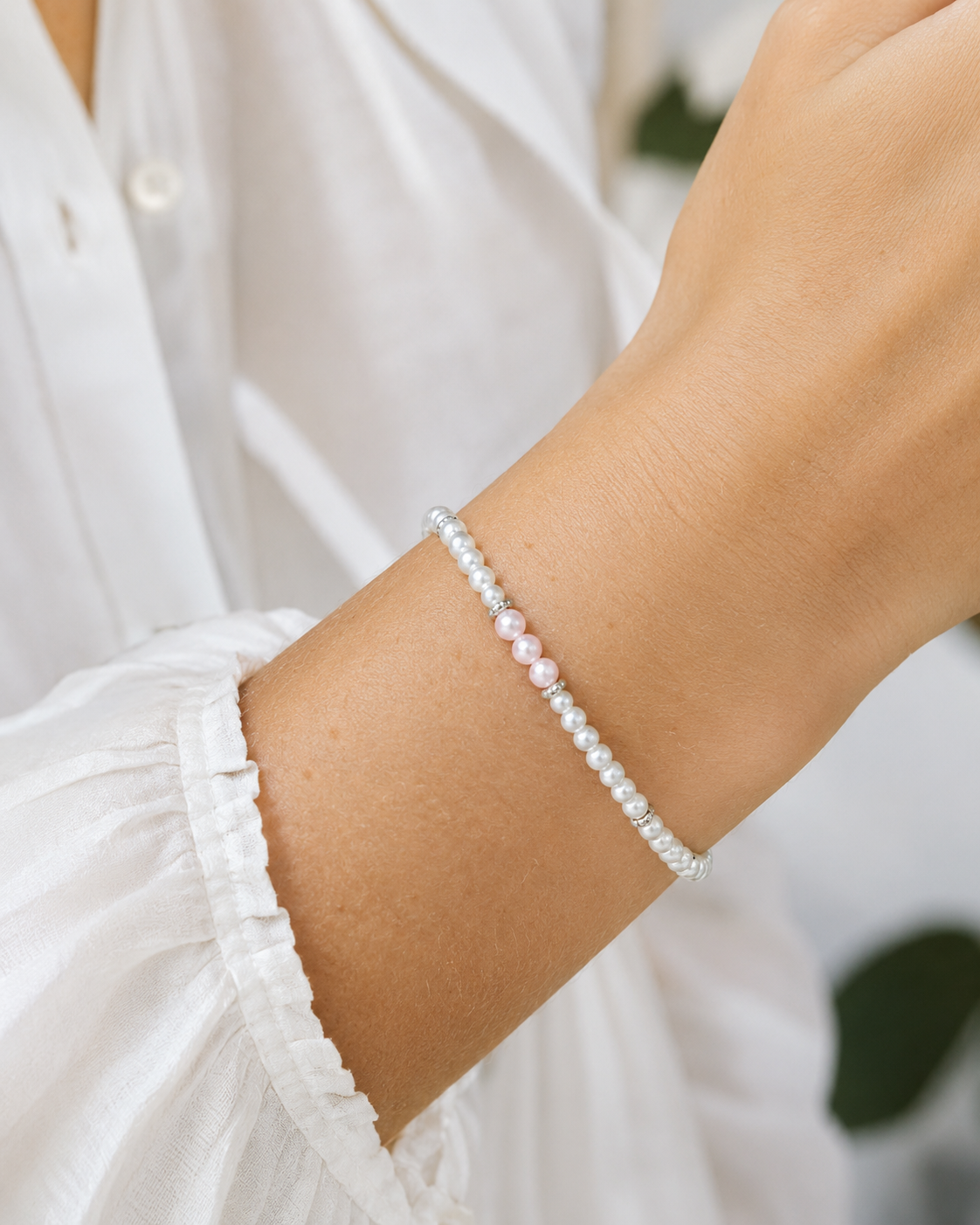 Frosted Pearl Bracelet