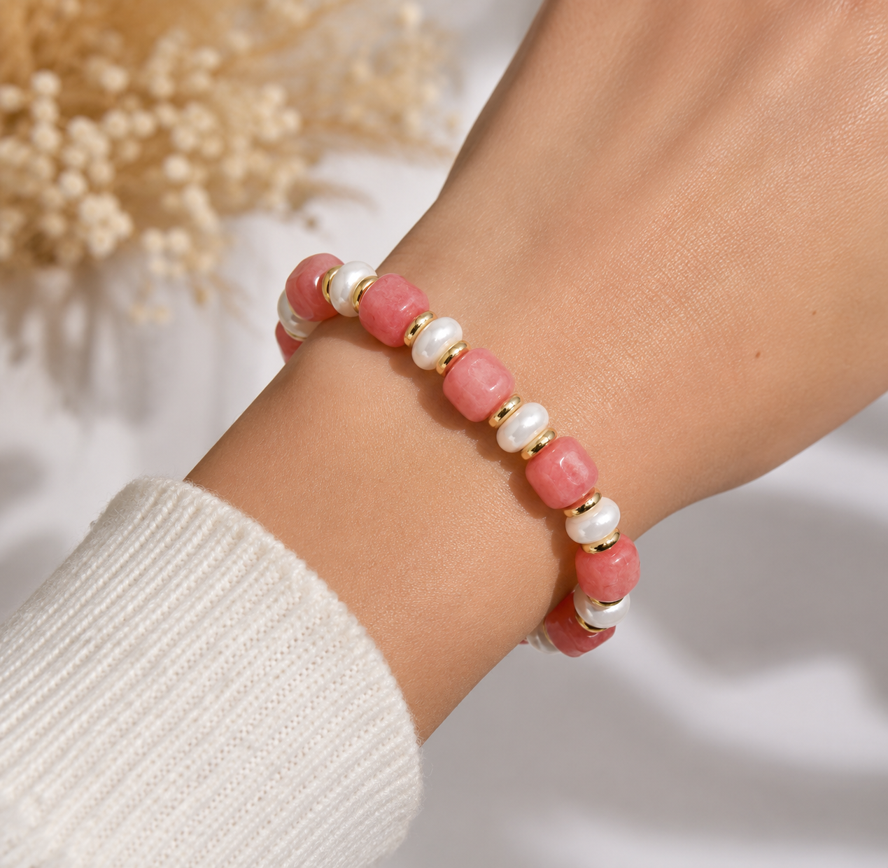 Strawberry Cream Bracelet