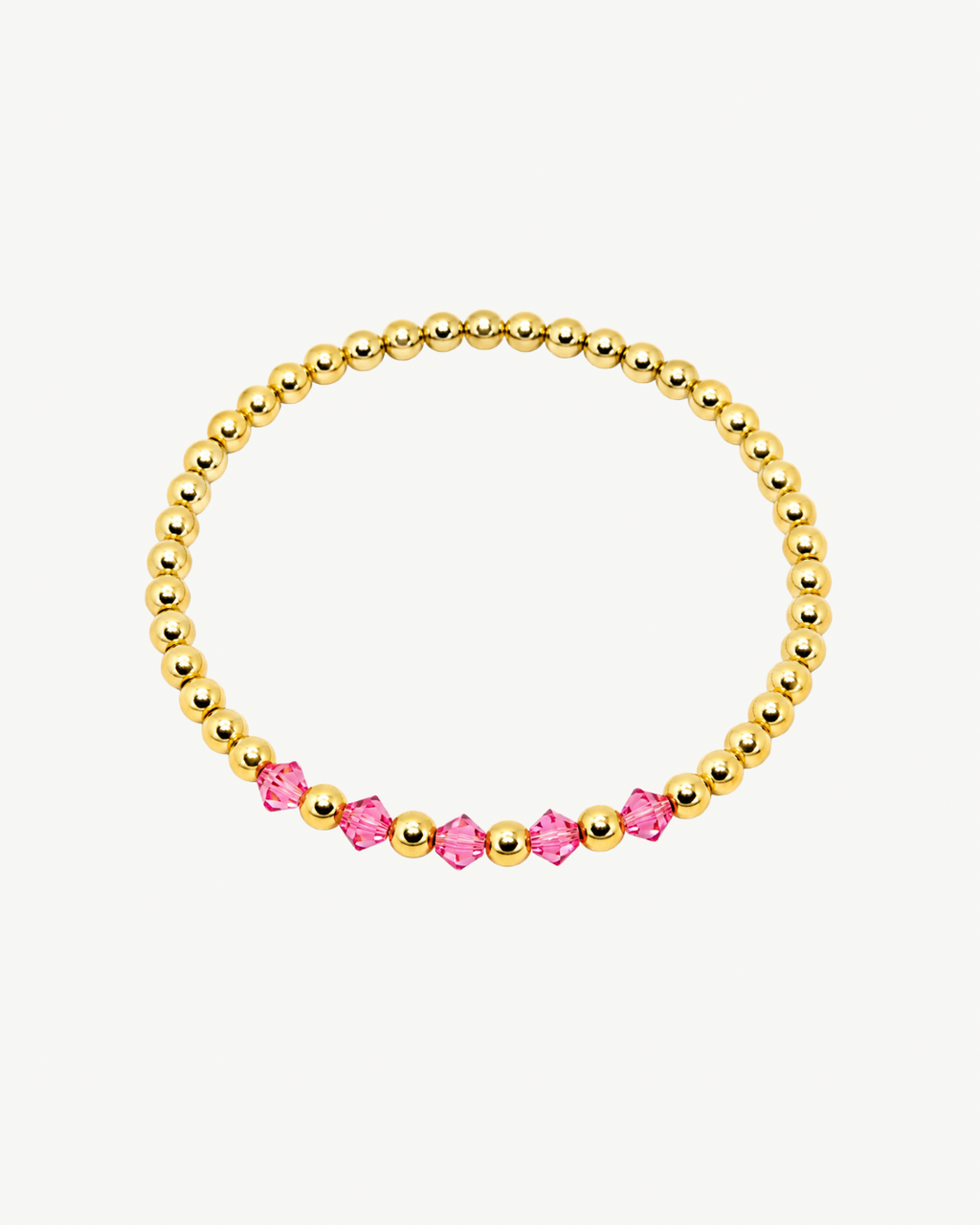 Pink Sparkle Gold Bracelet