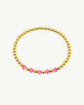 Pink Sparkle Gold Bracelet